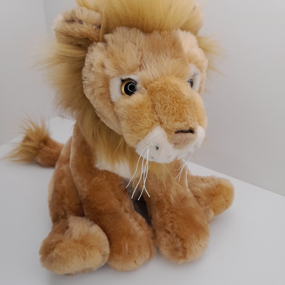 Fiesta Sitting BB Lion Plush Stuffed Animal Toy 10" Tan Soft #A49299 - Picture 8 of 10